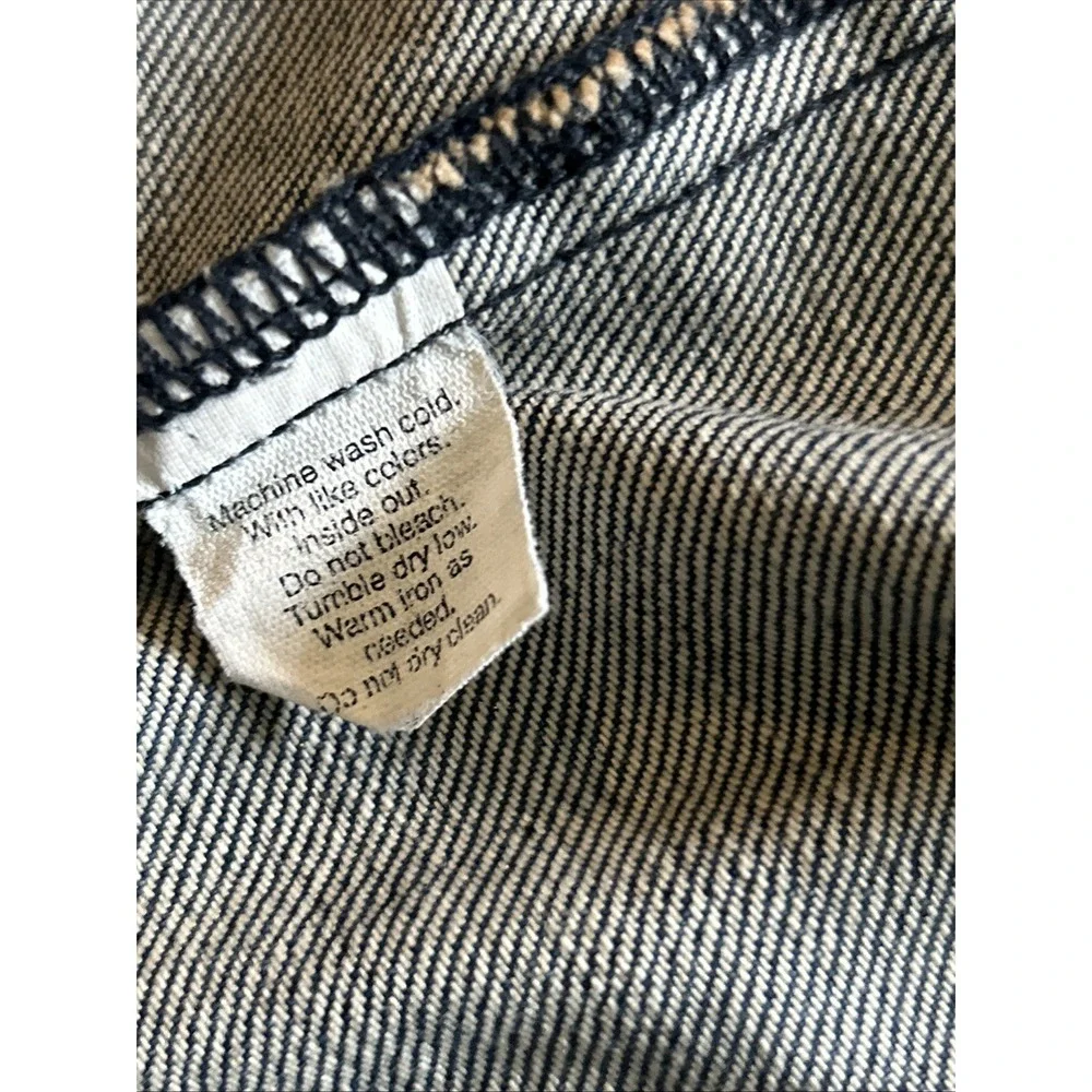 J Crew Dark Wash Distress Long Sleeve Denim Jacket Women's Size S - Picture 9 of 12